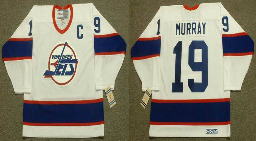 2019 Men Winnipeg Jets #19 Murray white CCM NHL jersey